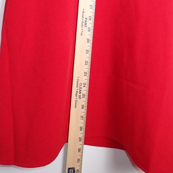 Abercrombie & Fitch Scoop Neck Short Sleeve Dress Women's Cherry Red size S - Picture 7 of 7